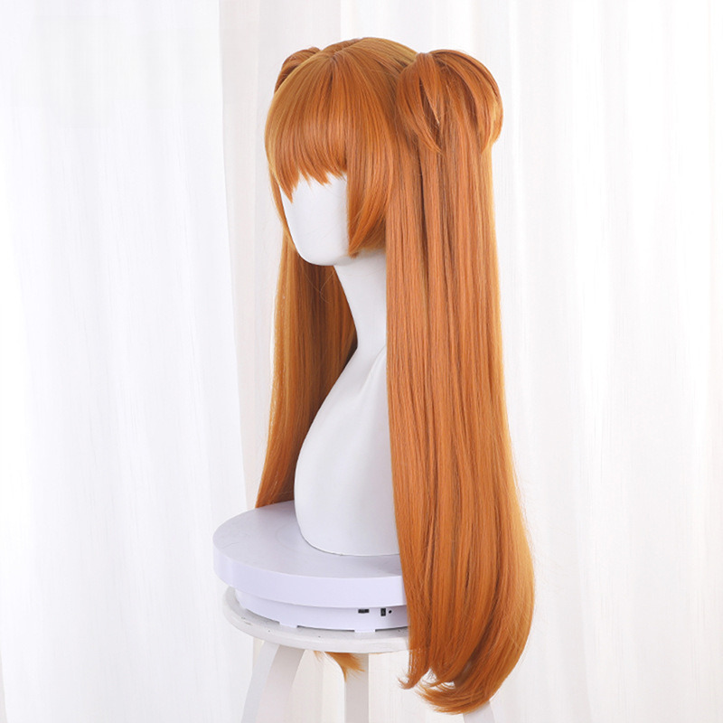 Asuka Langley Muted Orange Ponytail Flipped Styled Cosplay Wig for Neon Genesis Evangelion - 014E - Image 4