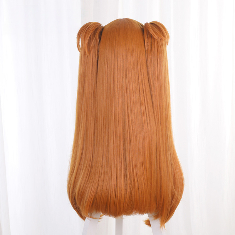 Asuka Langley Muted Orange Ponytail Flipped Styled Cosplay Wig for Neon Genesis Evangelion - 014E - Image 5