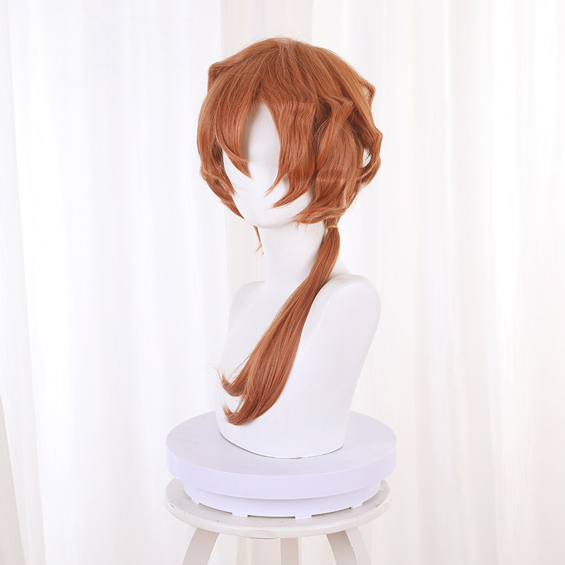 Chuya Nakahara Golden Brown Short Ponytail Cosplay Wig for Bungo Stray Dogs - 409H - Image 2