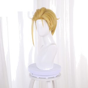 Tenza Yamada Asaemon Yellow Slicked-back Short Flipped Cosplay Wig for Hell's Paradise - 543E