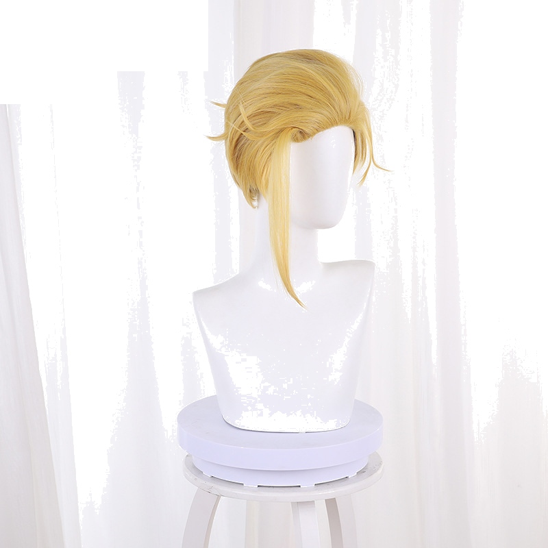 Tenza Yamada Asaemon Yellow Slicked-back Short Flipped Cosplay Wig for Hell's Paradise - 543E - Image 3