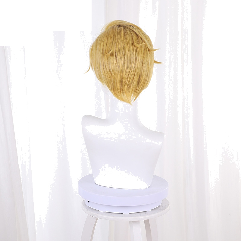 Tenza Yamada Asaemon Yellow Slicked-back Short Flipped Cosplay Wig for Hell's Paradise - 543E - Image 4