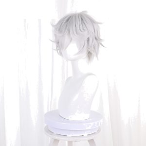 Gabimaru Gray-white White Short Flipped Cosplay Wig for Hell's Paradise - 543A