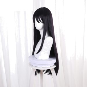 Toma Yamada Asaemon Purple Long Straight Cosplay Wig for Hell's Paradise - 543G