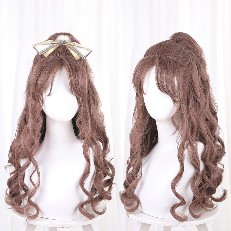 Lu Chen Long Wavy Ponytail Cosplay Wig for Light and Night - 525B