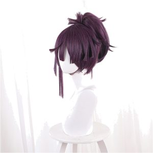 Yuzuriha Purple Ponytail Flipped Cosplay Wig for Hell's Paradise - 543D