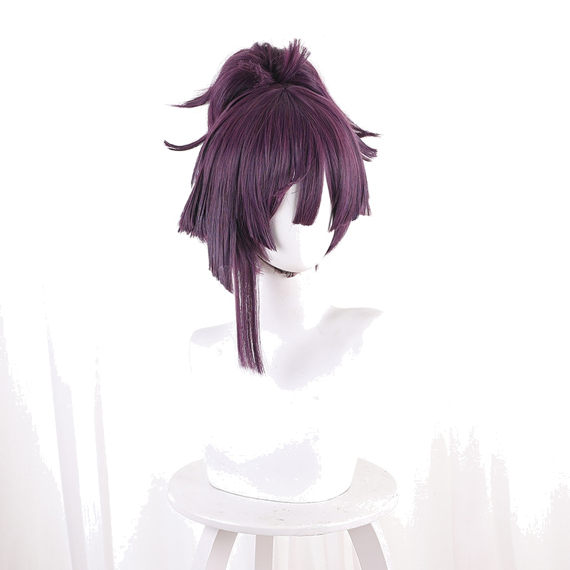 Yuzuriha Purple Ponytail Flipped Cosplay Wig for Hell's Paradise - 543D - Image 2