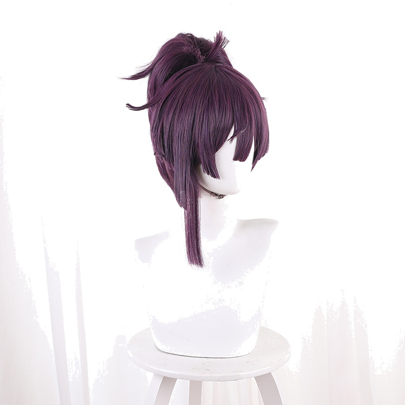 Yuzuriha Purple Ponytail Flipped Cosplay Wig for Hell's Paradise - 543D - Image 3