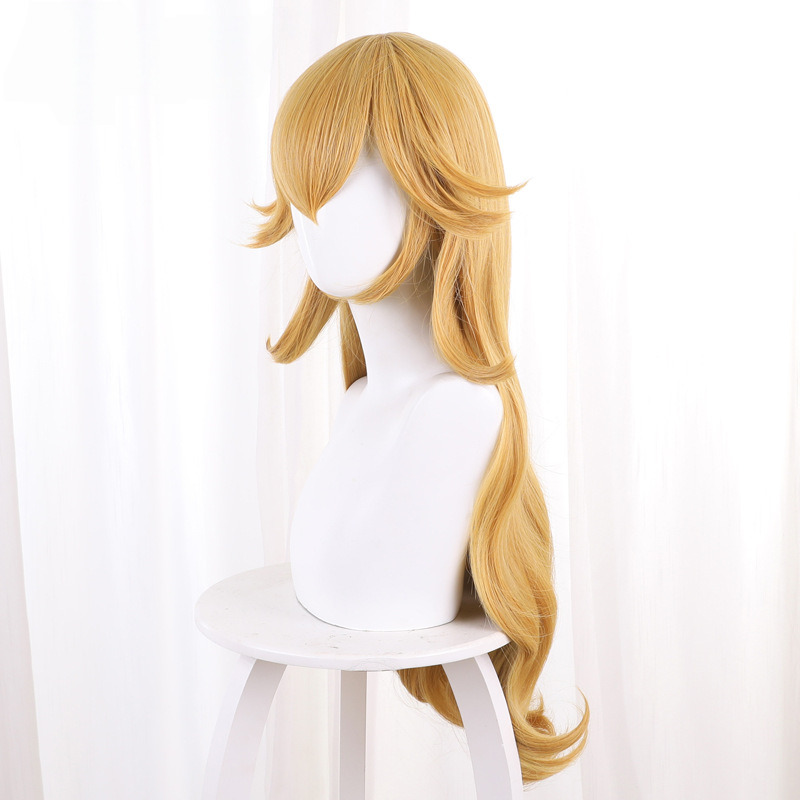 Princess Peach Yellow Long Wavy Cosplay Wig for The Super Mario Bros. Movie - 461I - Image 3