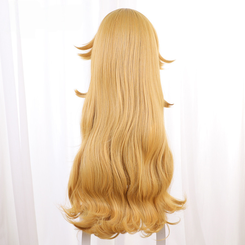 Princess Peach Yellow Long Wavy Cosplay Wig for The Super Mario Bros. Movie - 461I - Image 4