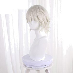 Night Watch Cream White Short Slightly Wavy Cosplay Wig for Identity V - 476W