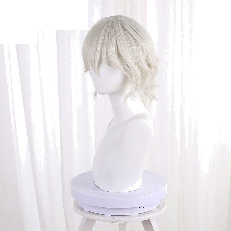 Night Watch Cream White Short Slightly Wavy Cosplay Wig for Identity V - 476W