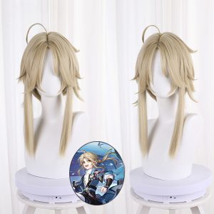 Yanqing Brown Detachable Ponytail Short Cosplay Wig for Honkai: Star Rail - 544J
