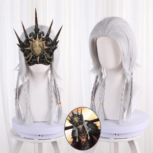 Night Watch Silver Gray Slicked-back Styled Cosplay Wig for Identity V - 476WA