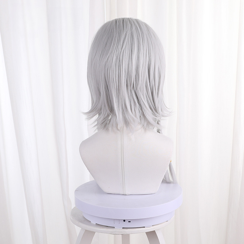 Night Watch Silver Gray Slicked-back Styled Cosplay Wig for Identity V - 476WA - Image 5