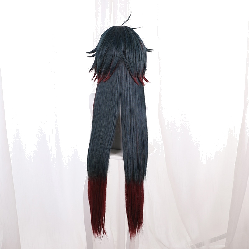 Blade Reddish Brown Blue-green Long Flipped Cosplay Wig for Honkai: Star Rail - 544F - Image 4