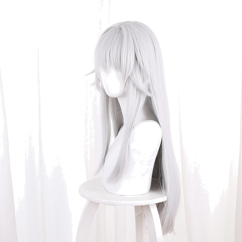 Clara Silver-white Long Straight Cosplay Wig for Honkai: Star Rail - 544D