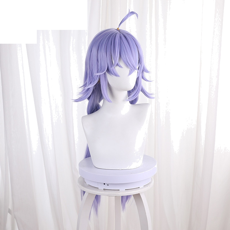 Bailu Blue-purple Twin Braids Flipped Styled Cosplay Wig for Honkai: Star Rail - 544H - Image 3