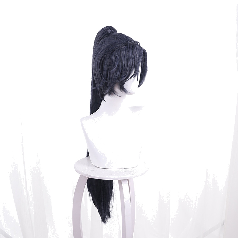 Fu Rong Ink Blue Clip-in Single Ponytail Cosplay Wig for Ashes of the Kingdom - 547A - Image 2
