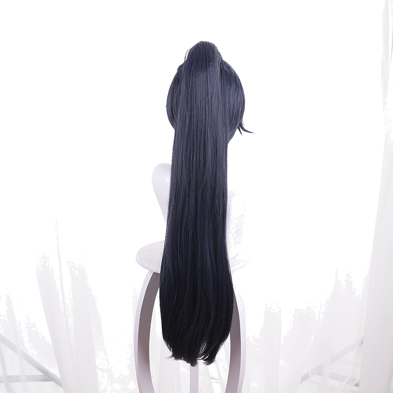 Fu Rong Ink Blue Clip-in Single Ponytail Cosplay Wig for Ashes of the Kingdom - 547A - Image 3