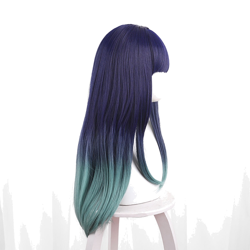 Akane Kurokawa Blue-purple Gray-green Long Straight Cosplay Wig for Oshi no Ko - 546FA - Image 3
