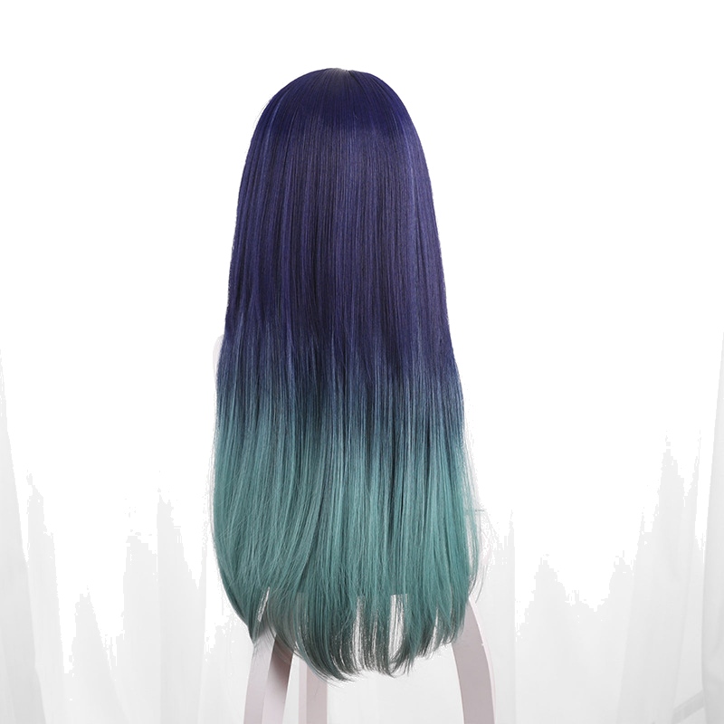 Akane Kurokawa Blue-purple Gray-green Long Straight Cosplay Wig for Oshi no Ko - 546FA - Image 4