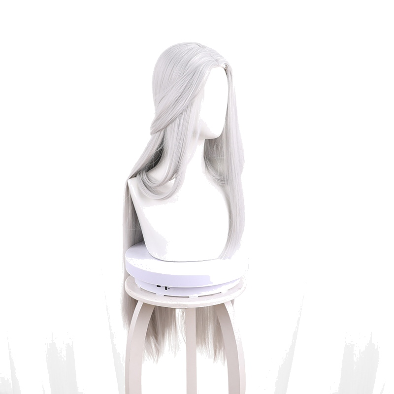 Zuo Ci Silver-white Ponytail Styled Cosplay Wig for Ashes of the Kingdom - 547E - Image 3