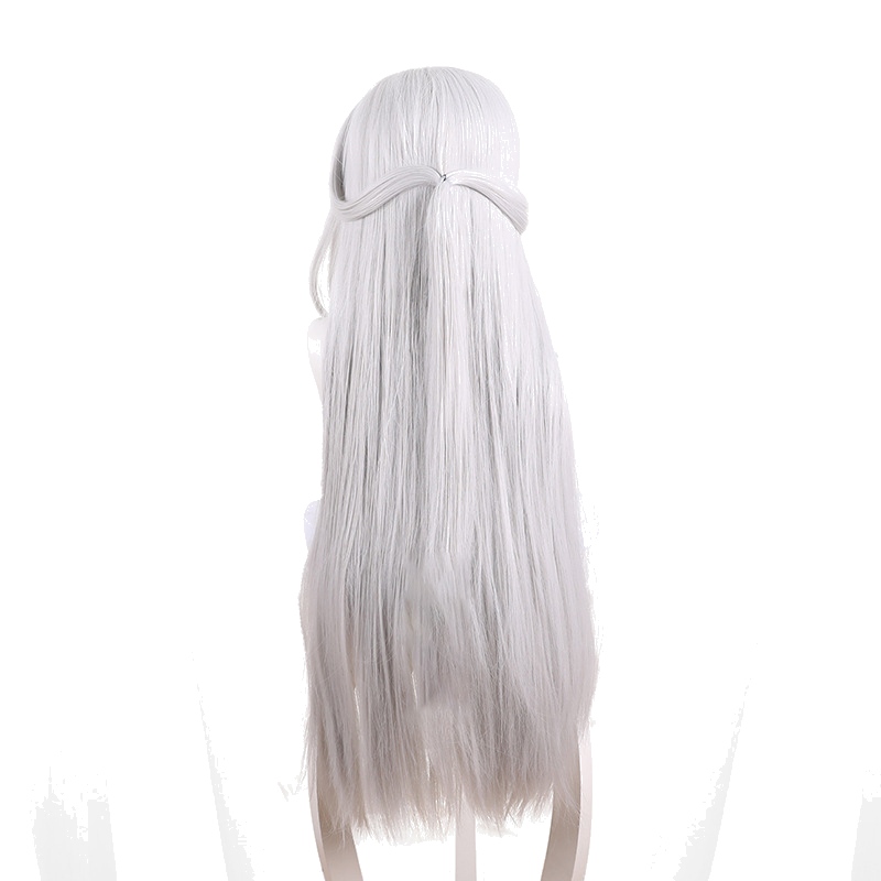 Zuo Ci Silver-white Ponytail Styled Cosplay Wig for Ashes of the Kingdom - 547E - Image 4
