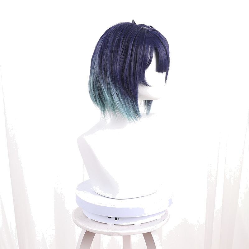 Akane Kurokawa Blue-purple Gray-green Short Cosplay Wig for Oshi no Ko - 546F