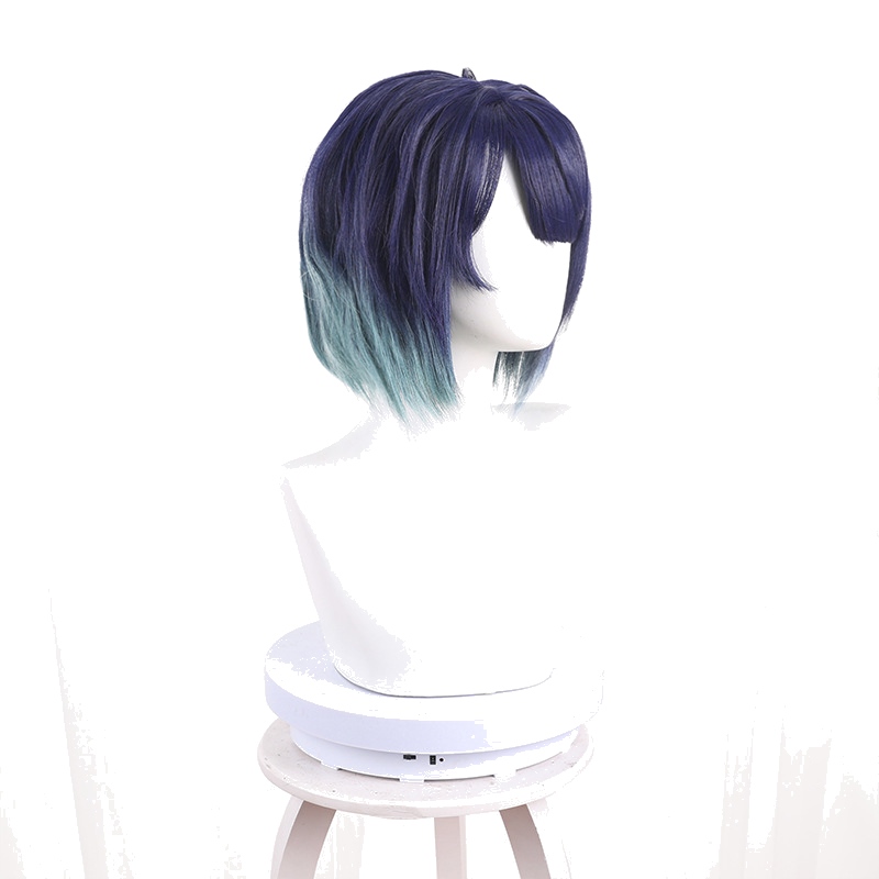 Akane Kurokawa Blue-purple Gray-green Short Cosplay Wig for Oshi no Ko - 546F - Image 3