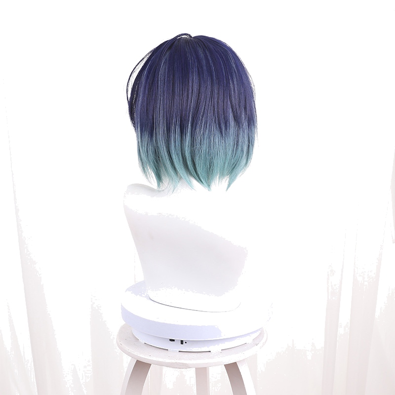 Akane Kurokawa Blue-purple Gray-green Short Cosplay Wig for Oshi no Ko - 546F - Image 4