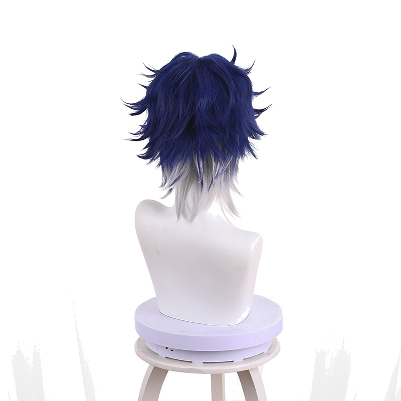 Sampo Gradient White Short Styled Cosplay Wig for Honkai: Star Rail - 544M - Image 4