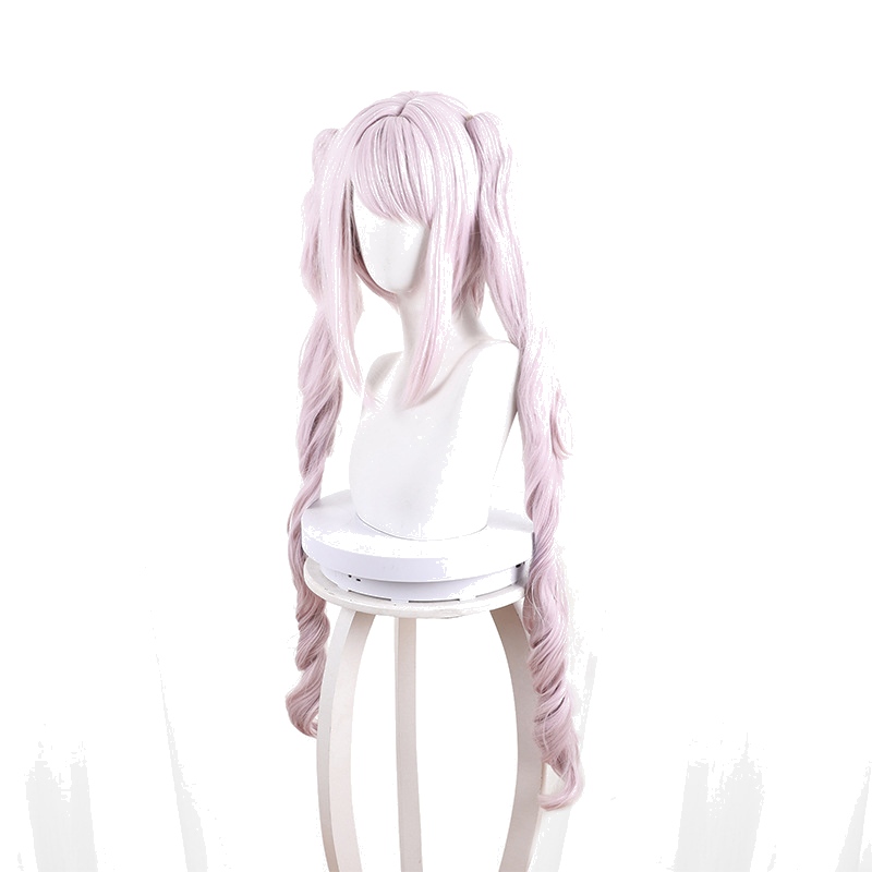 Alice Light Pink Clip-in Twin Ponytail Long Cosplay Wig for Goddess of Victory: NIKKE - 549B