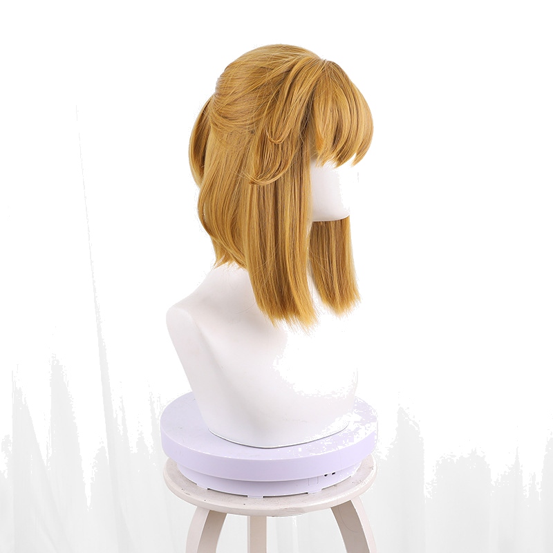 Link Golden Brown Ponytail Half-up Flipped Cosplay Wig for The Legend of Zelda - 548A - Image 3