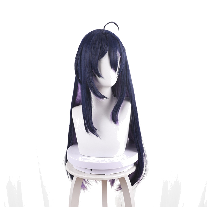 Seele Ink Blue Highlighted Long Straight Styled Cosplay Wig for Honkai: Star Rail - 544N