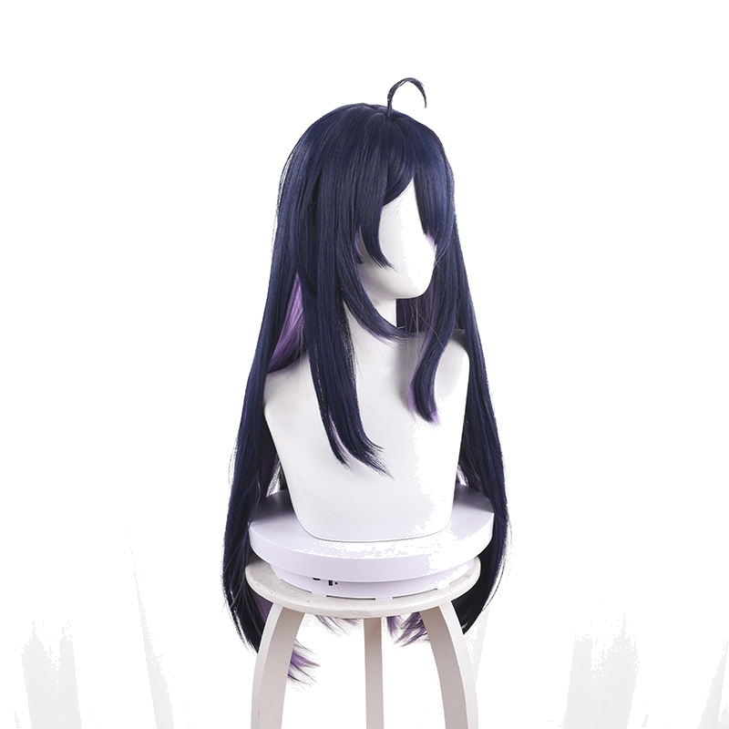Seele Ink Blue Highlighted Long Straight Styled Cosplay Wig for Honkai: Star Rail - 544N - Image 3