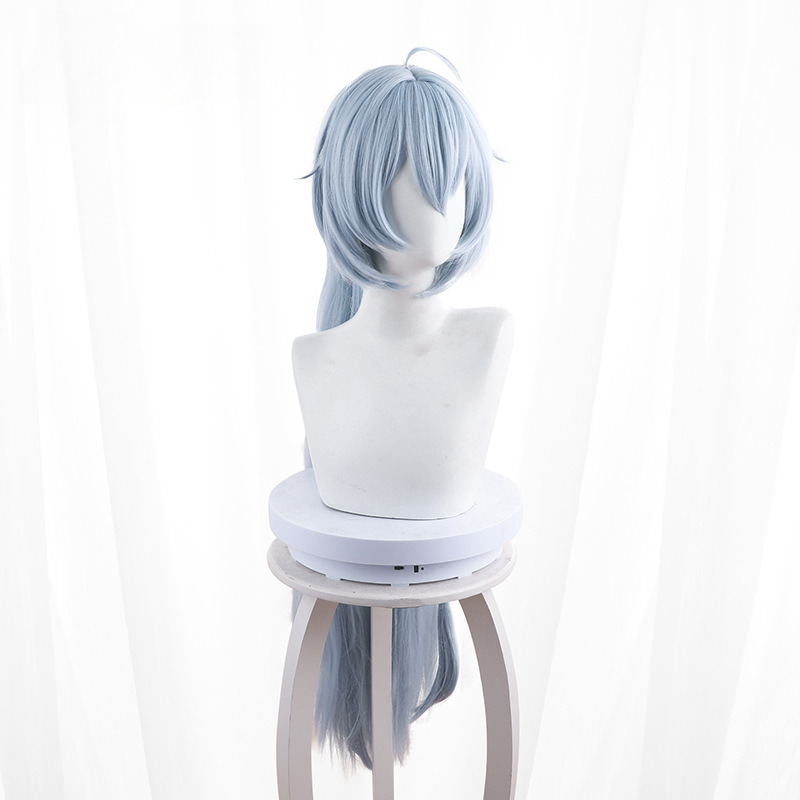 Kira Shigure Light Blue Clip-in Single Ponytail Cosplay Wig for Honkai Impact 3rd - 397J - image 3
