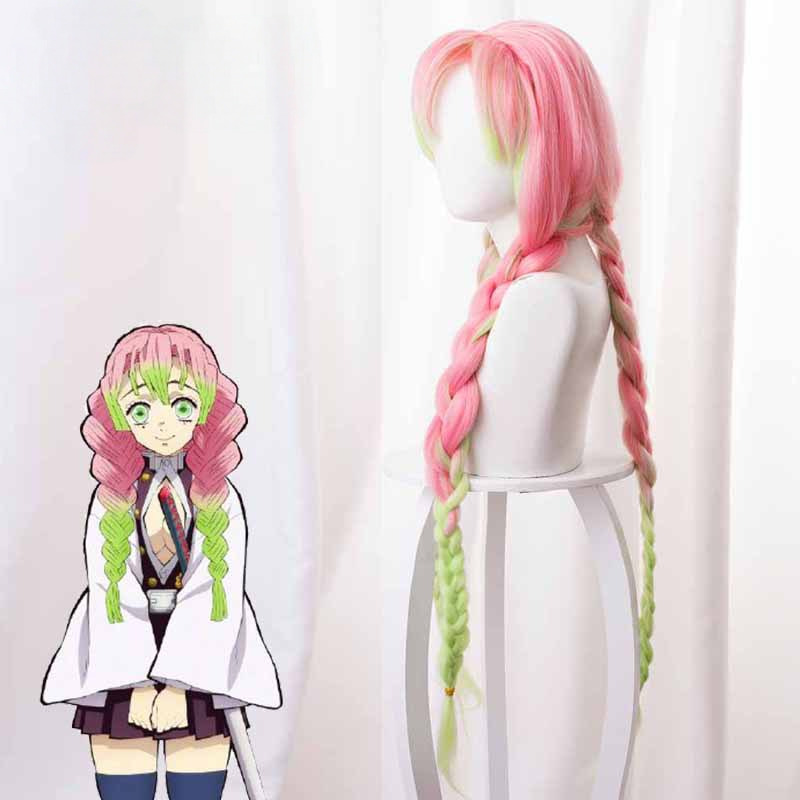 Blade Gradient Braided Cosplay Wig for Demon Slayer: Kimetsu no Yaiba - 487H - Image 4