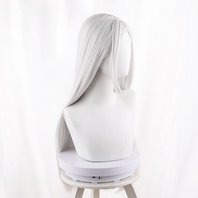 Ji Ying Ying Silver-white Long Straight Cosplay Wig for Naraka: Bladepoint - 552A - Image 2