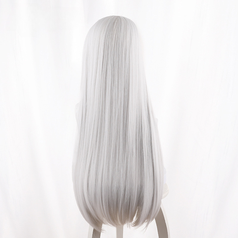 Ji Ying Ying Silver-white Long Straight Cosplay Wig for Naraka: Bladepoint - 552A - Image 5