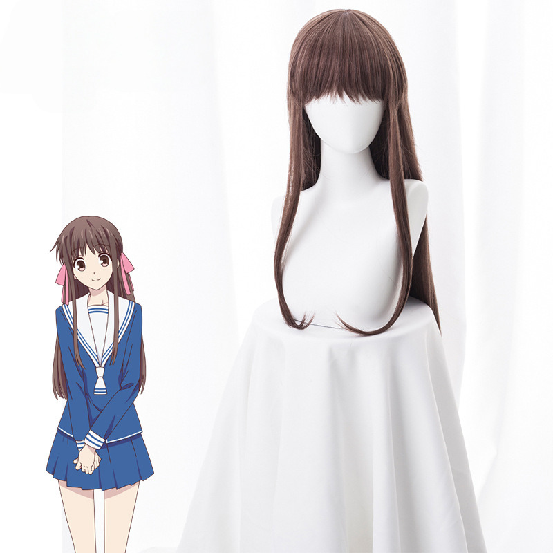 Ben Tian Tou Hun Fen Zong Ri Chang Long Cosplay Wig for Fruits Basket - 490A - image 1