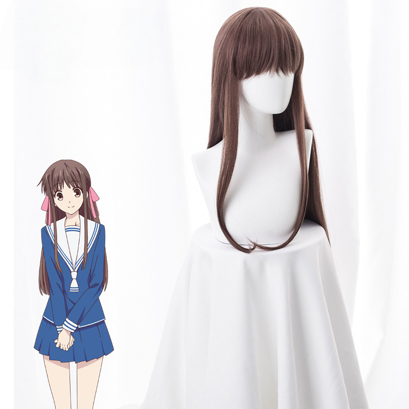 Ben Tian Tou Hun Fen Zong Ri Chang Long Cosplay Wig for Fruits Basket - 490A - image 2