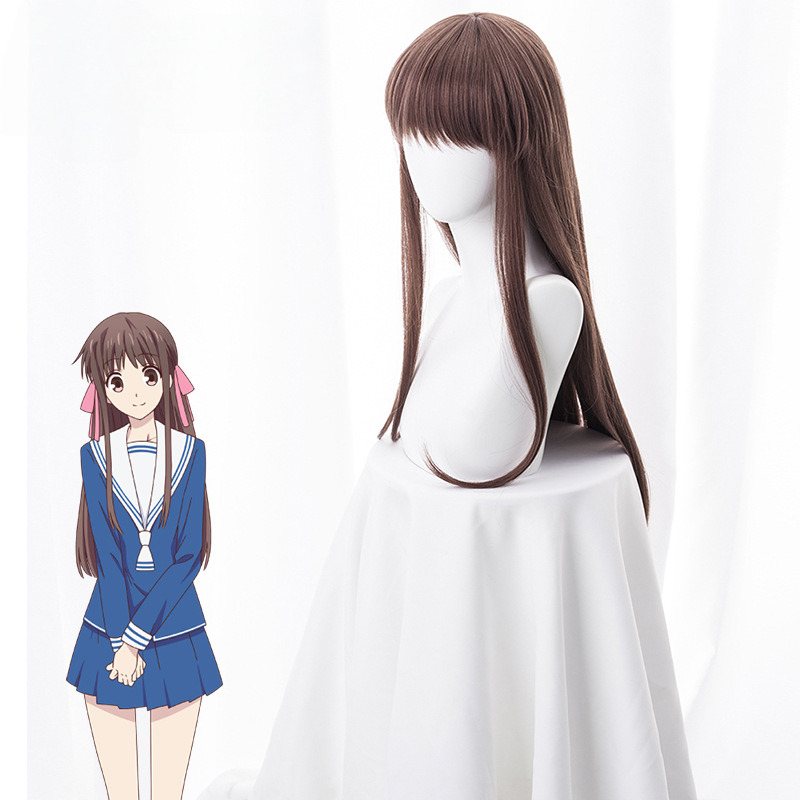 Ben Tian Tou Hun Fen Zong Ri Chang Long Cosplay Wig for Fruits Basket - 490A - image 3