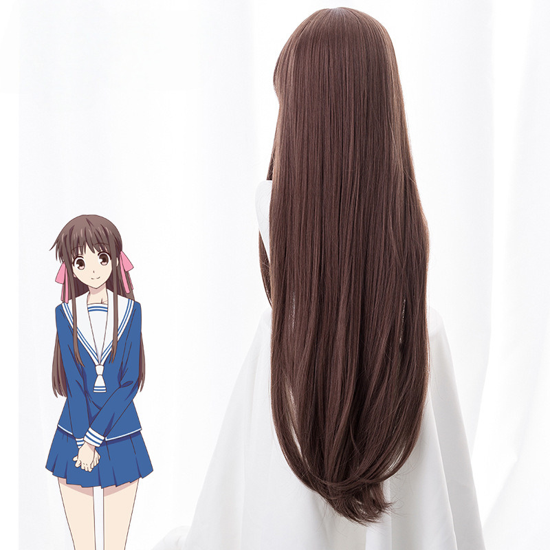 Ben Tian Tou Hun Fen Zong Ri Chang Long Cosplay Wig for Fruits Basket - 490A - image 4
