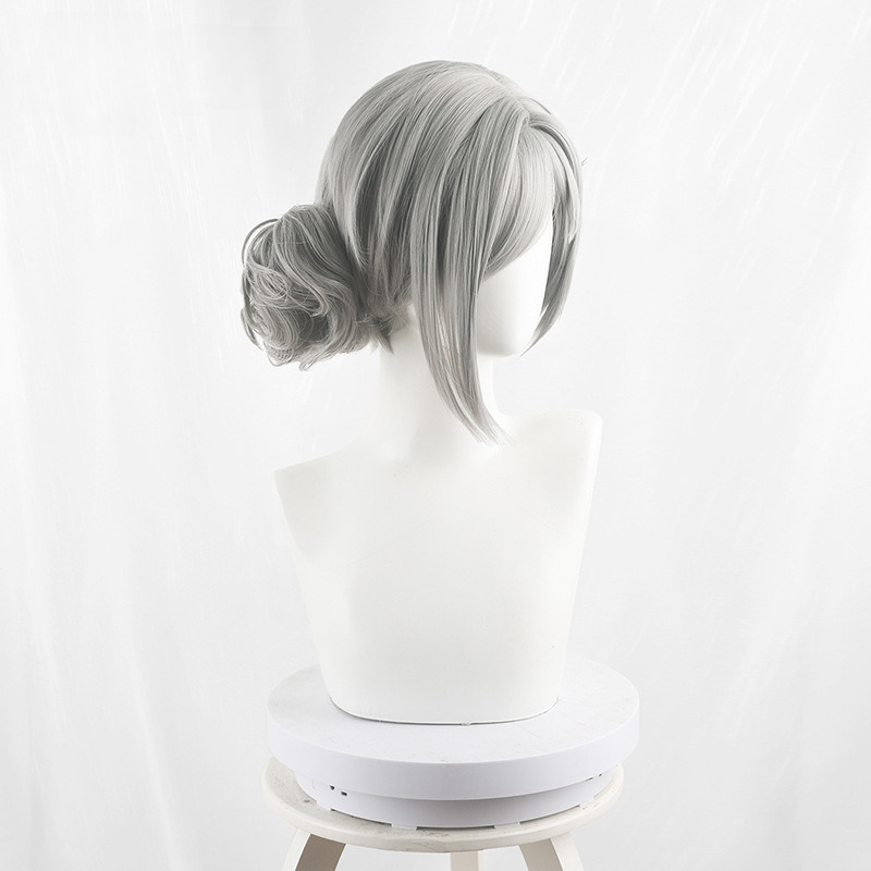 Wei Er Ting Hui Se Hair Bun Cosplay Wig for Reverse: 1999 - 554F - Image 4