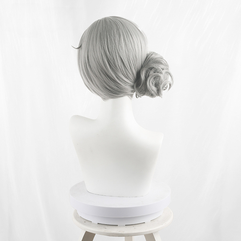 Wei Er Ting Hui Se Hair Bun Cosplay Wig for Reverse: 1999 - 554F - Image 5