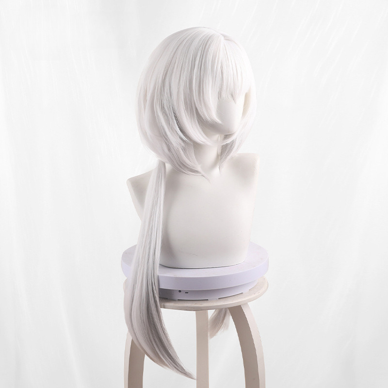 Beeswax Gradient Silver-white Twin Ponytail Jellyfish Cut Cosplay Wig for Arknights - 531J - Image 2