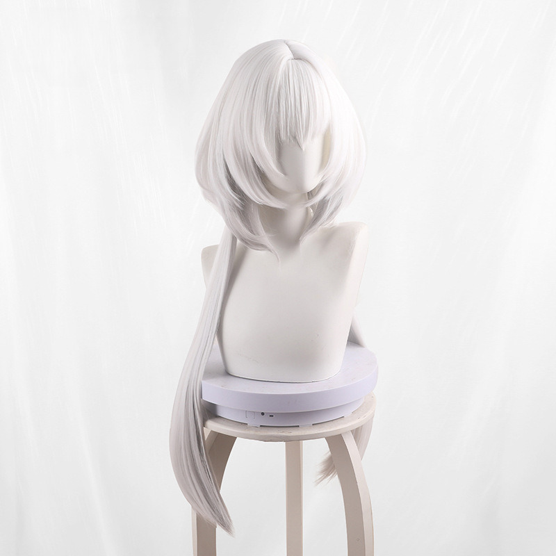 Beeswax Gradient Silver-white Twin Ponytail Jellyfish Cut Cosplay Wig for Arknights - 531J - Image 3