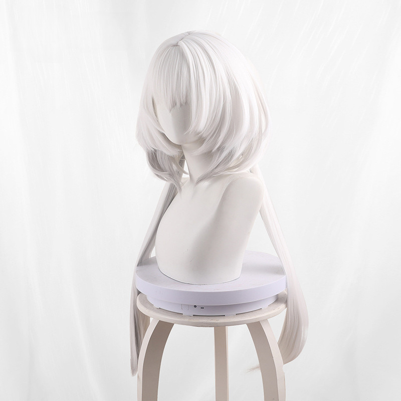 Beeswax Gradient Silver-white Twin Ponytail Jellyfish Cut Cosplay Wig for Arknights - 531J - Image 4