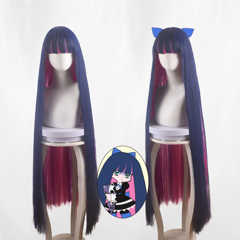 StockingShi Duo Jin Gradient Long Straight Layered Cosplay Wig for Panty & Stocking with Garterbelt - 512N - image 1